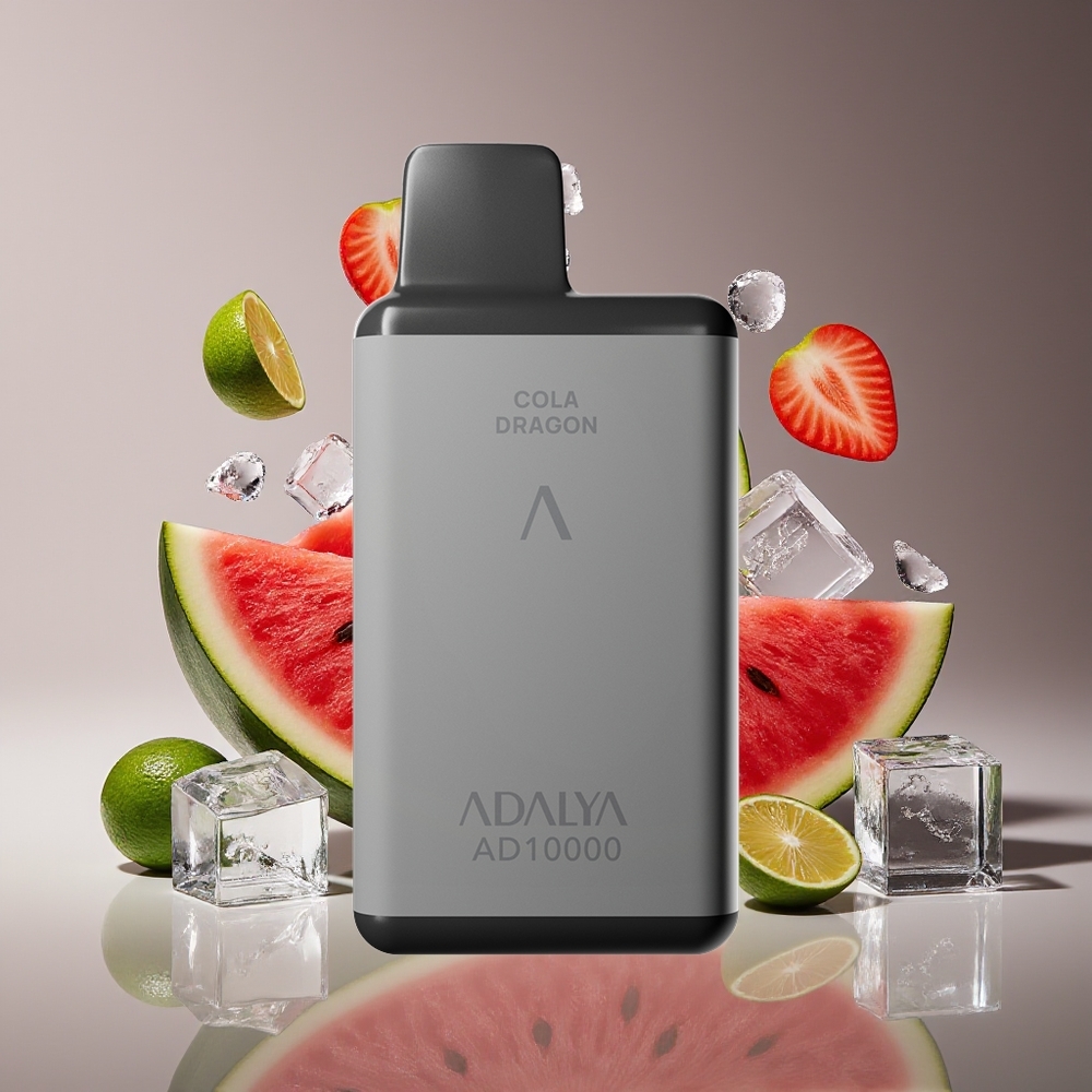 Adalya AD 10000 Puffs Disposable Vape Watermelon Ice - Space Gray USB-C 14ml 650mAh