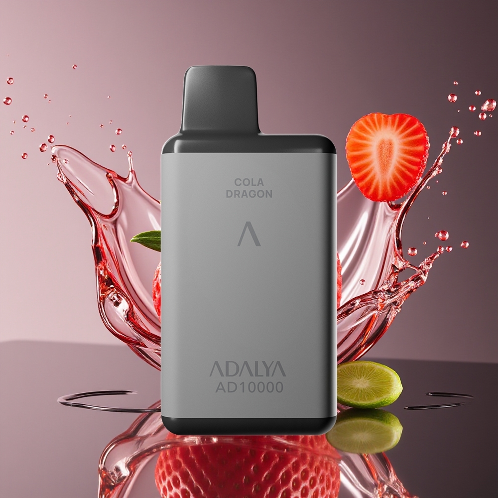 Adalya AD 10000 Puffs Space Gray Disposable Vape Strawberry Splash USB-C 650mAh