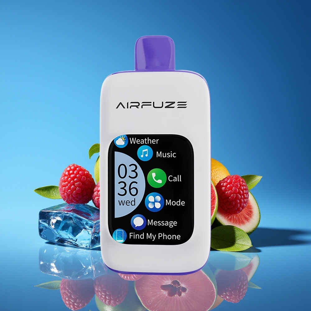 AirFuze Smart 30000 Puffs 5 Nicotine 900mAh Type-C Disposable Vape Blue Raspberry Ice