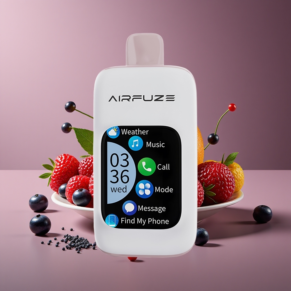AirFuze Smart 30000 Puffs Disposable Vape 5 Nicotine 900mAh Type-C Berry Burst