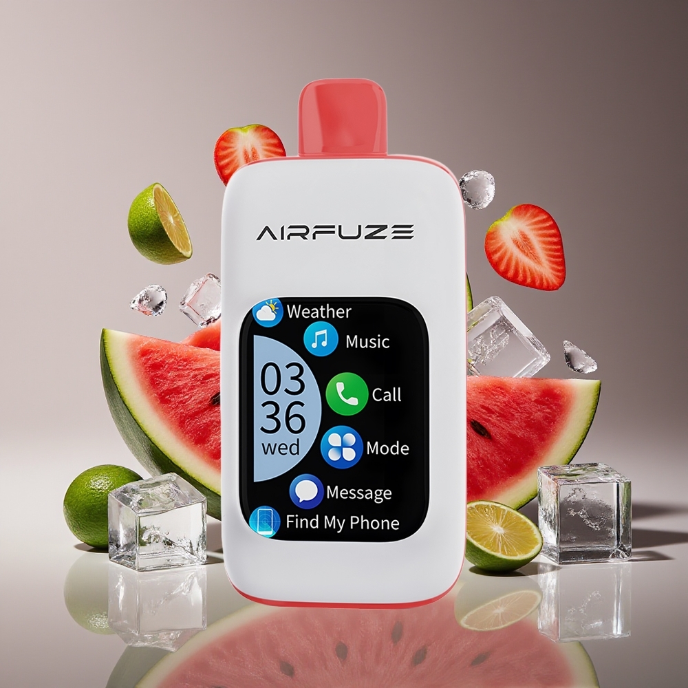 AirFuze Smart 30000 Puffs TFT Touch Screen 5 Nicotine Type-C Watermelon Ice Disposable Vape