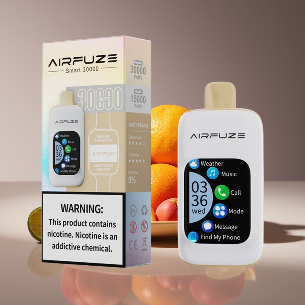 AirFuze Smart 30000 Puffs Touch TFT 5 Juicy Peach Disposable Vape