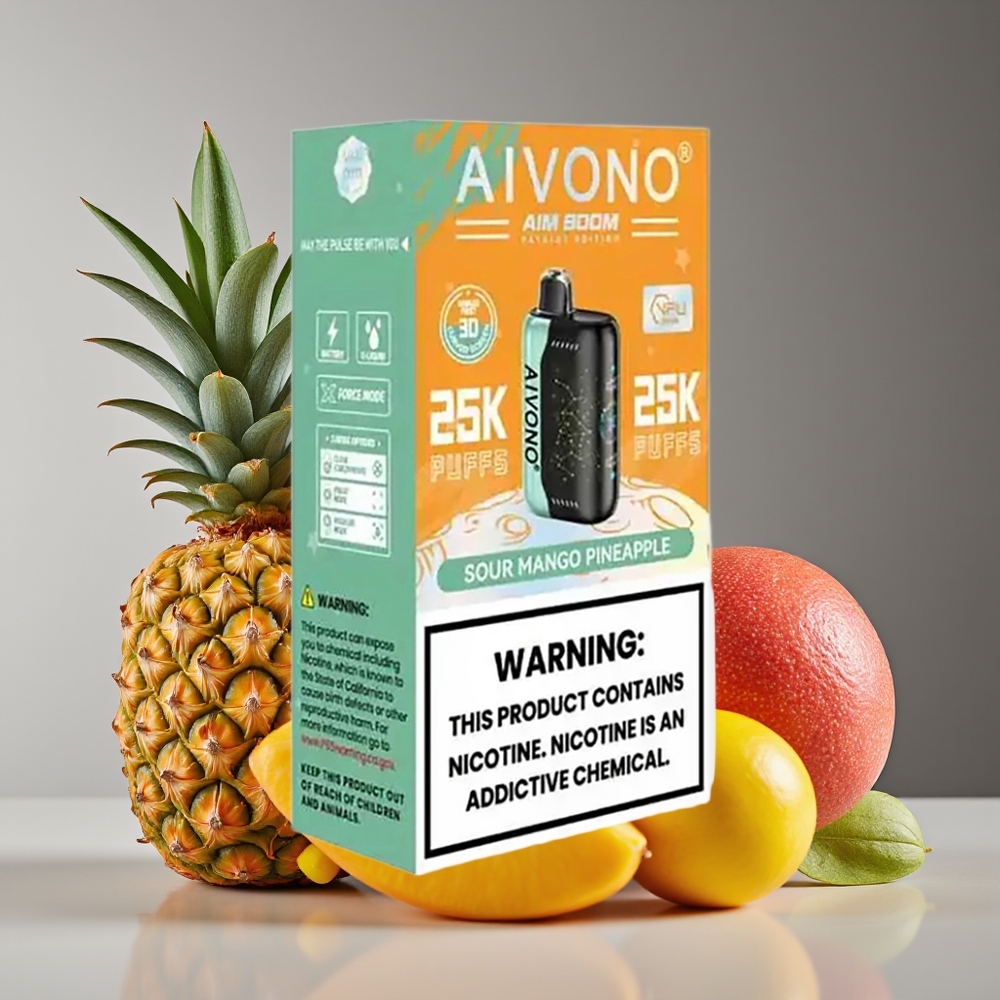 Aivono Aim Boom 25000 Puffs 28ml 650mAh Sour Mango Pineapple Disposable Vape
