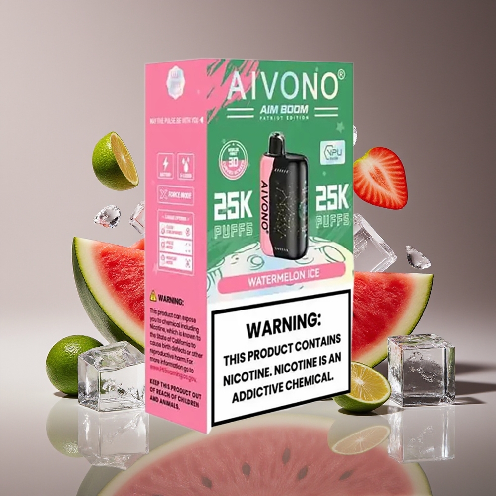 Aivono Aim Boom 25000 Puffs 28ml 650mAh Type-C Watermelon Ice Disposable Vape