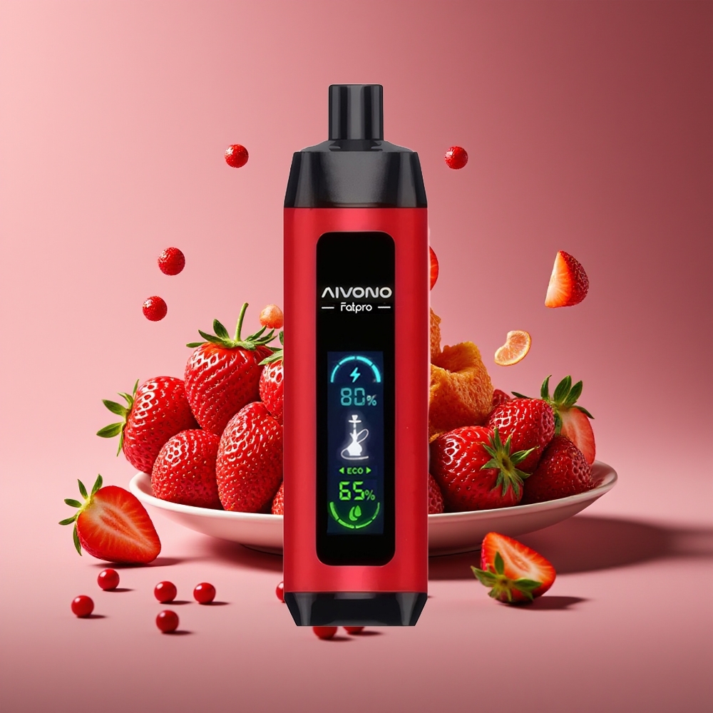 Aivono Aim Fatpro 22000 Puffs 28ml 5 Nicotine Rechargeable Strawberry Punch Disposable Vape