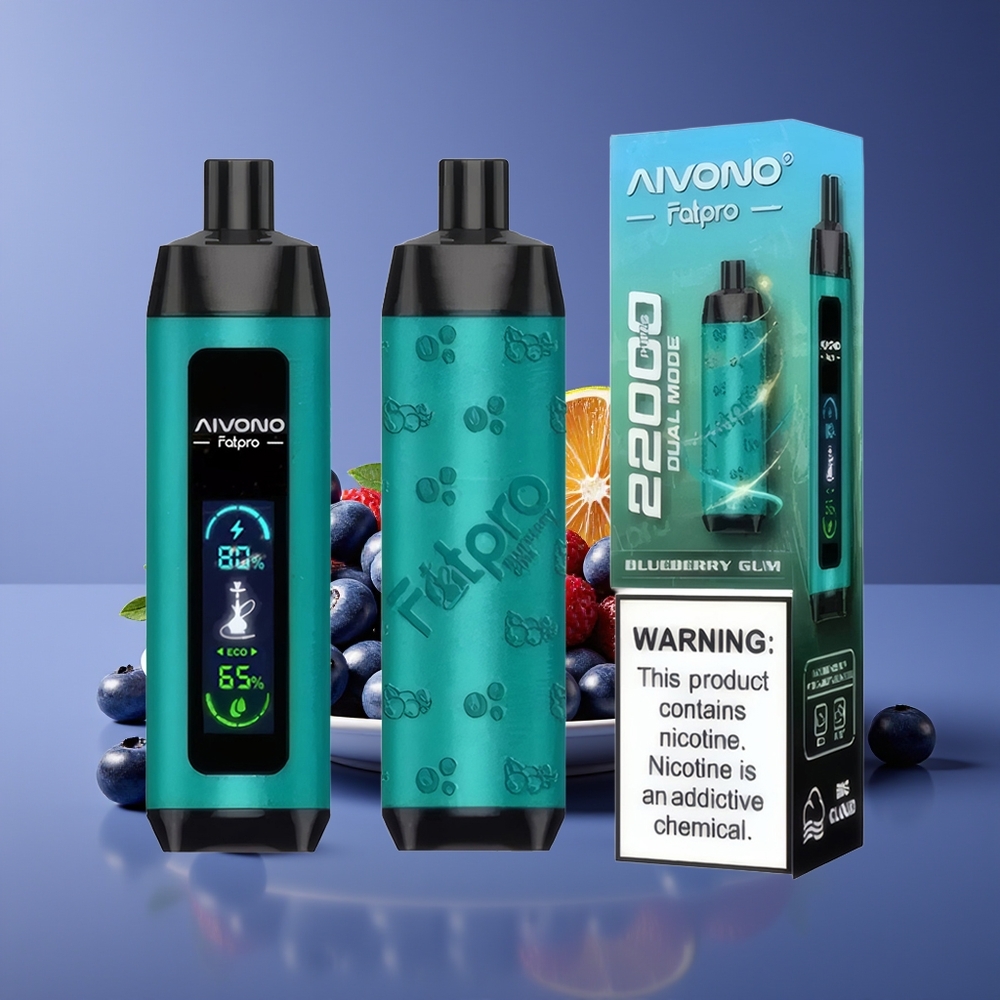 Aivono Aim Fatpro 22000 Puffs 28ml 600mAh Rechargeable Dual Modes Blueberry Disposable Vape