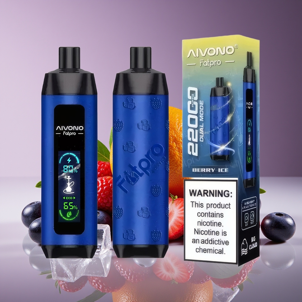 Aivono Aim Fatpro 22000 Puffs 28ml Rechargeable Dual Modes Berry Ice Disposable Vape
