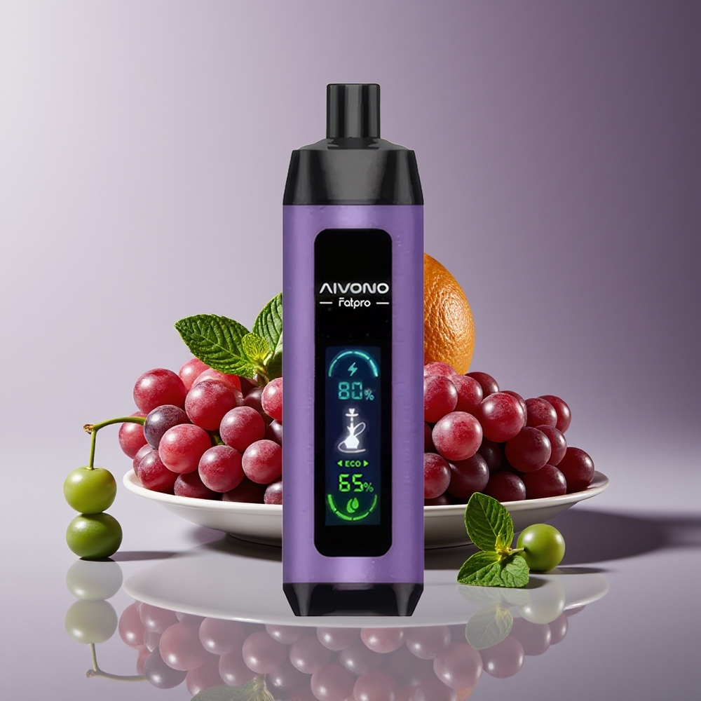 Aivono Aim Fatpro 22000 Puffs 28ml Rechargeable Grape Mint Disposable Vape