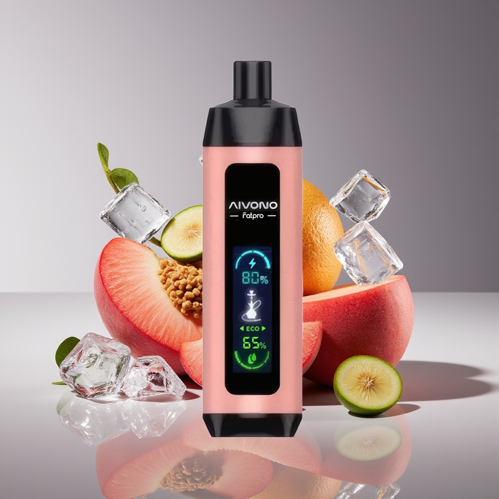 Aivono Aim Fatpro 22000 Puffs 28ml Rechargeable Peach Ice Disposable Vape
