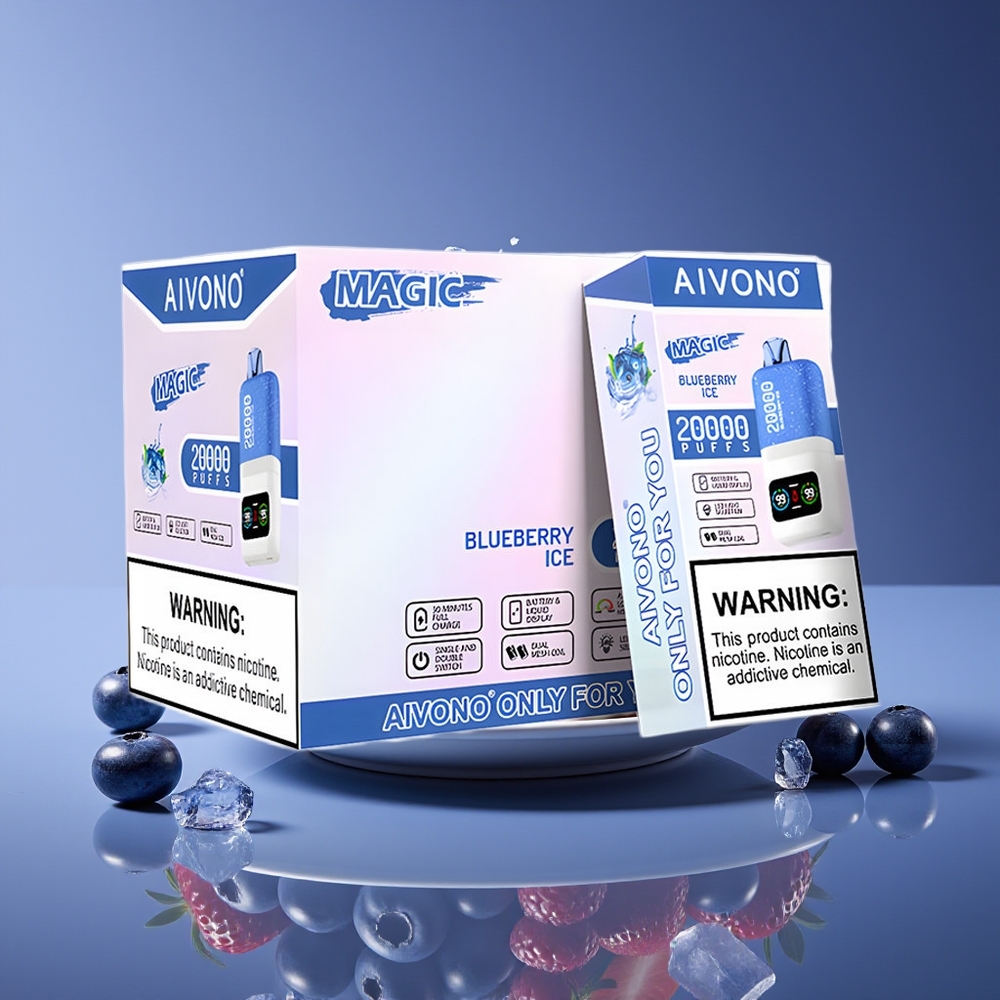 Aivono Aim Magic 20000 Puffs 26ml Dual Mesh Rechargeable Blueberry Ice Disposable Vape
