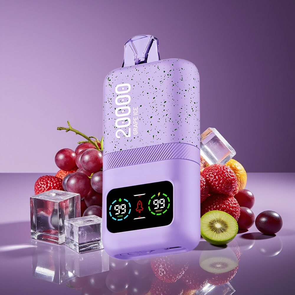 Aivono Aim Magic 20000 Puffs Dual Mesh LCD Rechargeable Grape Ice Disposable Vape