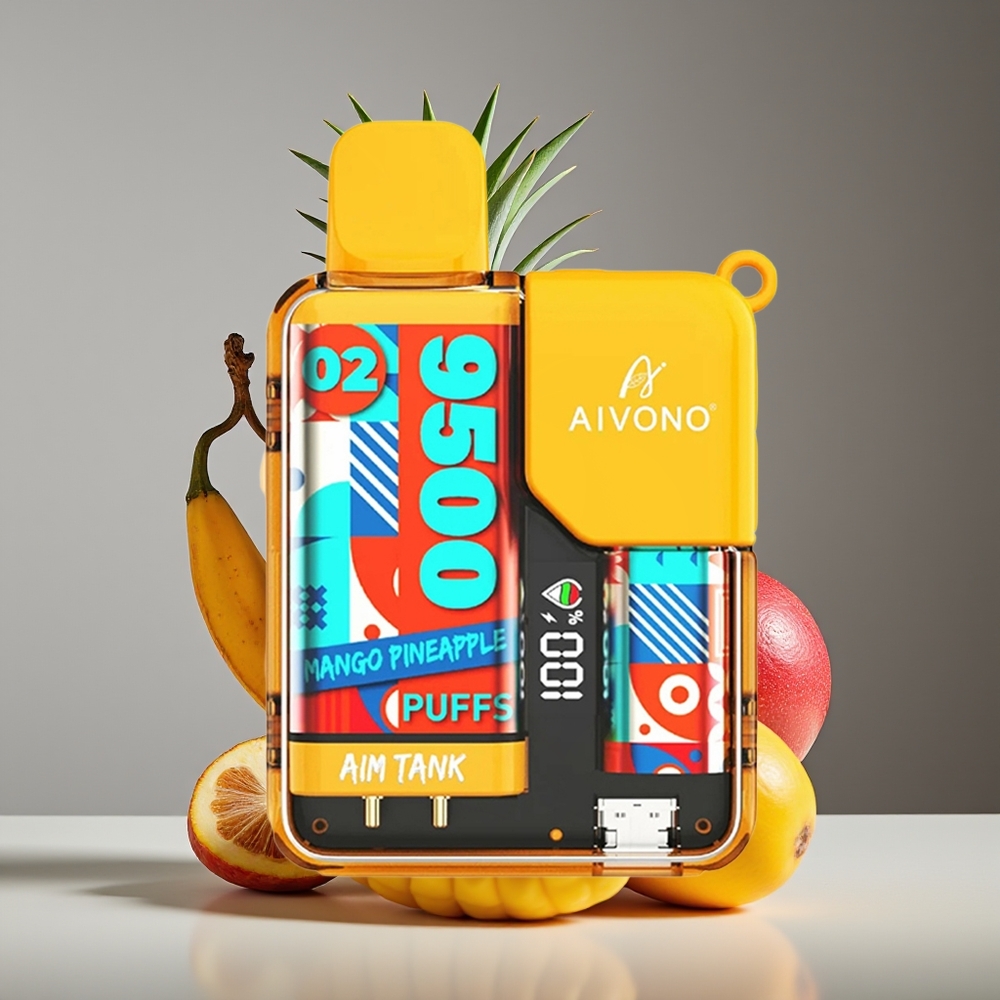 Aivono Aim-Tank 9500 Puffs 18ml LCD Mango Pineapple Disposable Vape