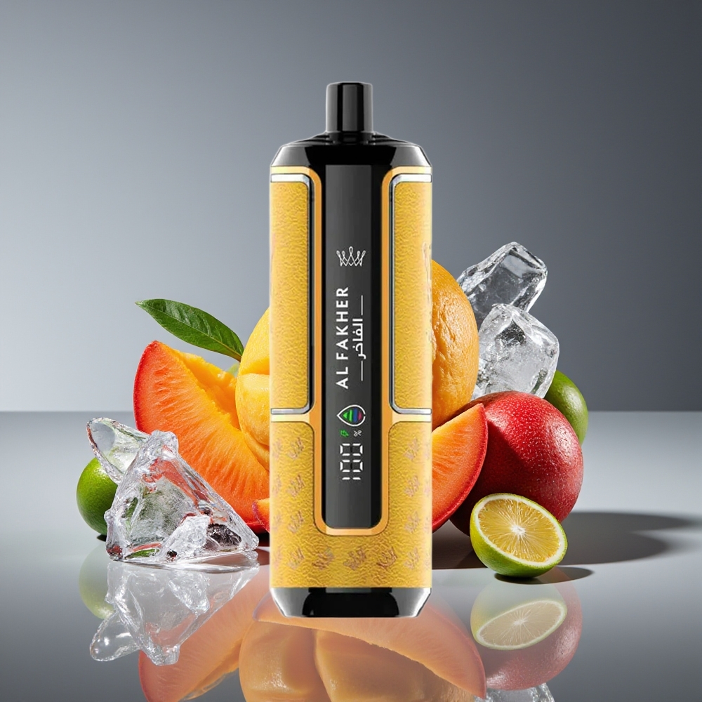 Al Fakher Crown Bar 15K Hypermax 22ml 600mAh DTL 6mg Mango Ice Disposable Vape