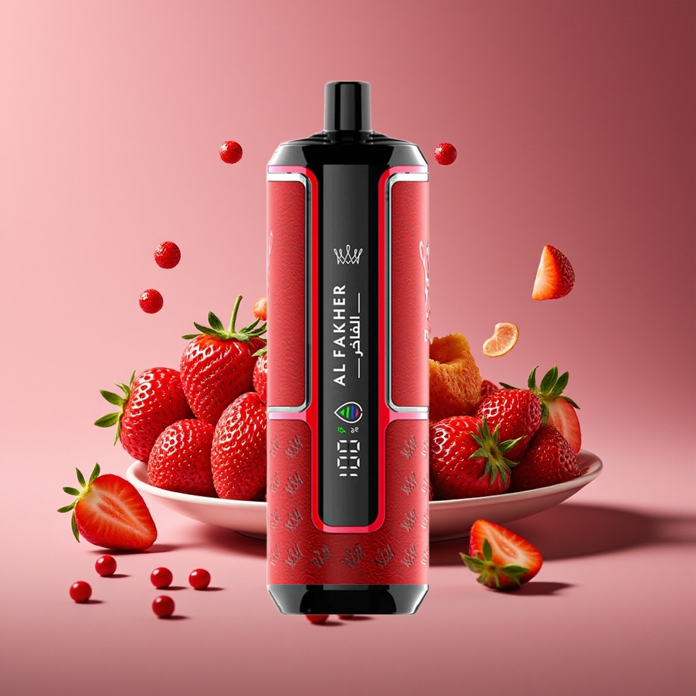 Al Fakher Crown Bar 15K Hypermax 22ml 600mAh DTL Strawberry Punch Disposable Vape