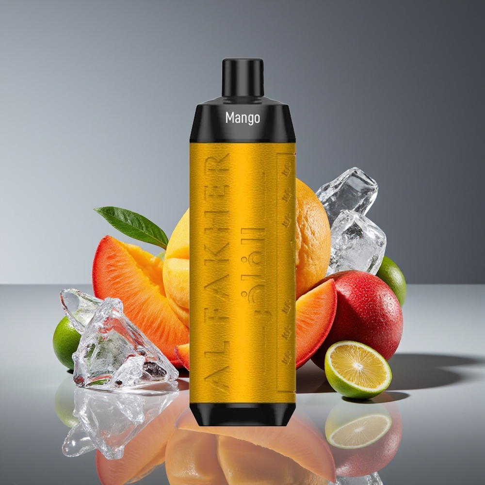 Al Fakher Crown Bar 8000 18ml 5mg Disposable Vape Mango Ice USB-C 600mAh