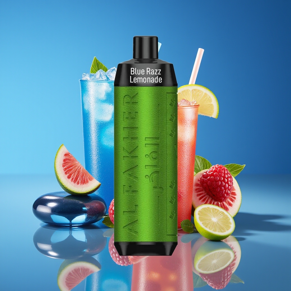 Al Fakher Crown Bar 8000 Crystal 18mL 5mg Blue Razz Lemonade Disposable Vape