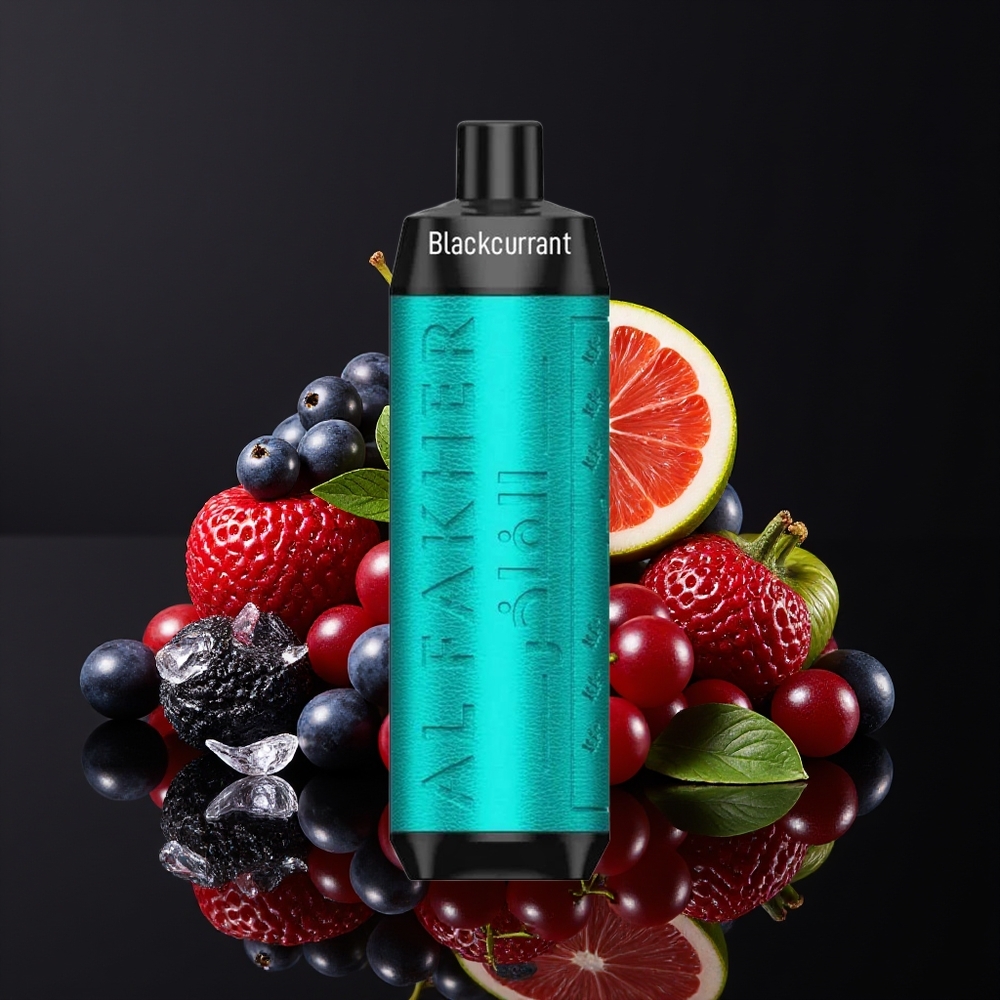Al Fakher Crown Bar 8000 Crystal 18ml 5mg 8000 Puffs USB-C Black Currant Ice Disposable Vape