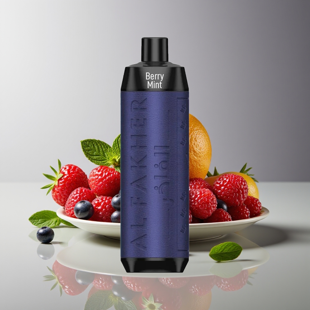 Al Fakher Crown Bar 8000 Crystal 18ml 5mg Berry Mint Disposable Vape 600mAh USB-C