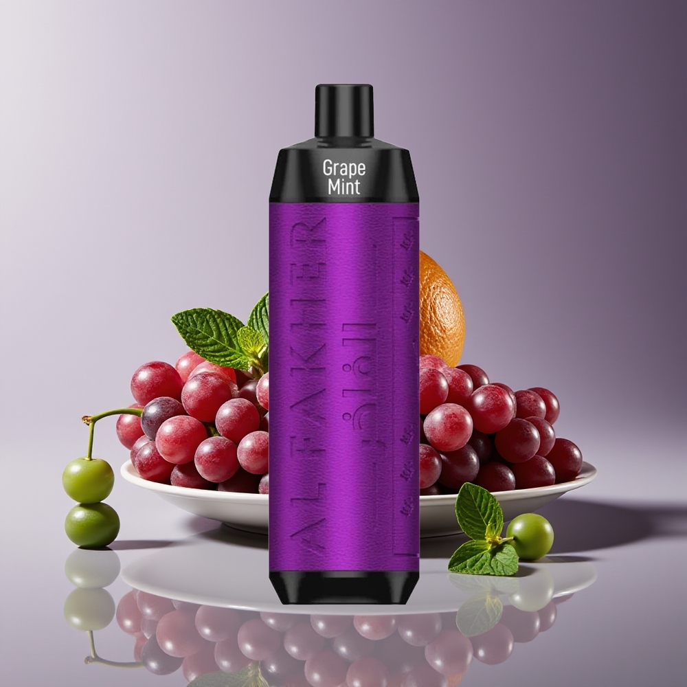 Al Fakher Crown Bar 8000 Crystal 18ml 5mg Grape Mint Disposable Vape