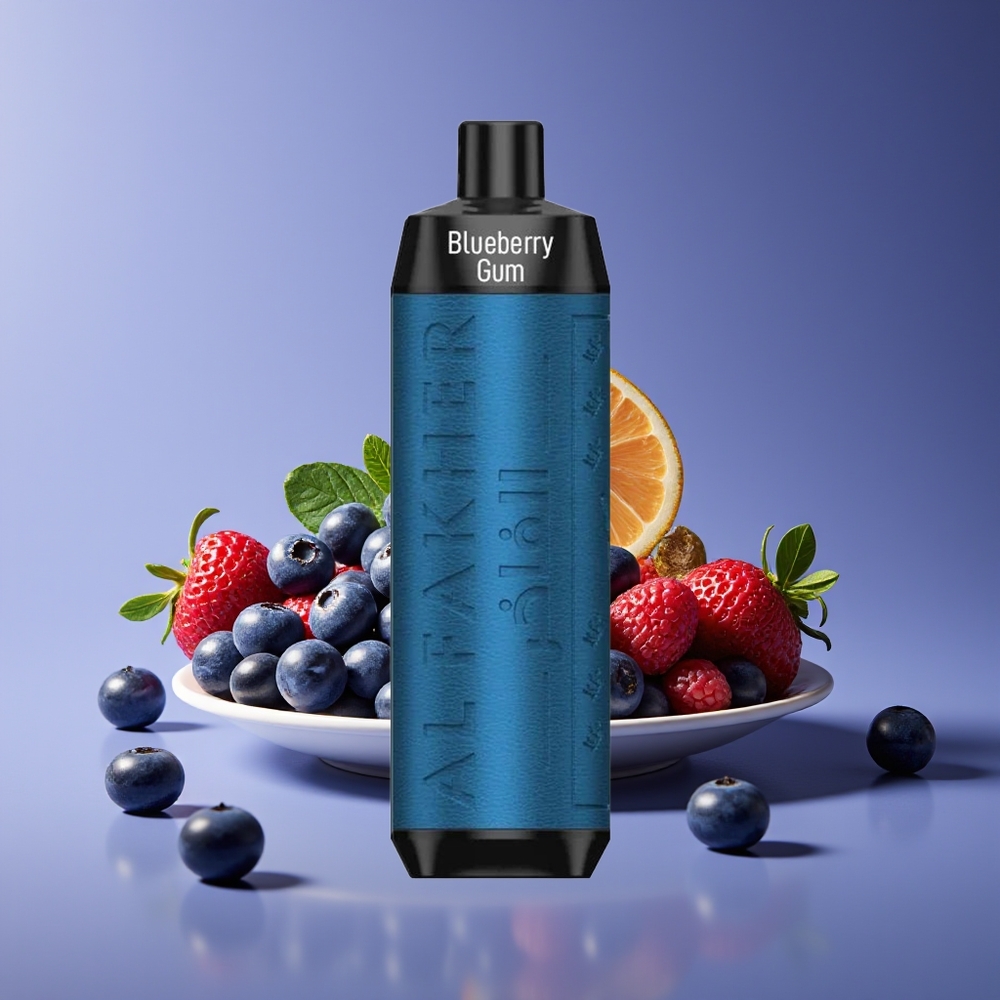 Al Fakher Crown Bar 8000 Crystal 18ml 5mg USB-C Blueberry Gum Disposable Vape