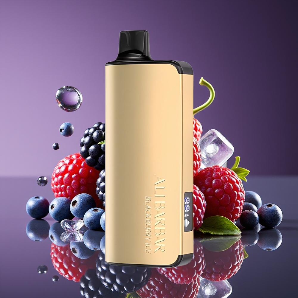 Alibarbar Ingot 9000 Puffs 22ml 2350mAh LED Blackberry Ice Disposable Vape
