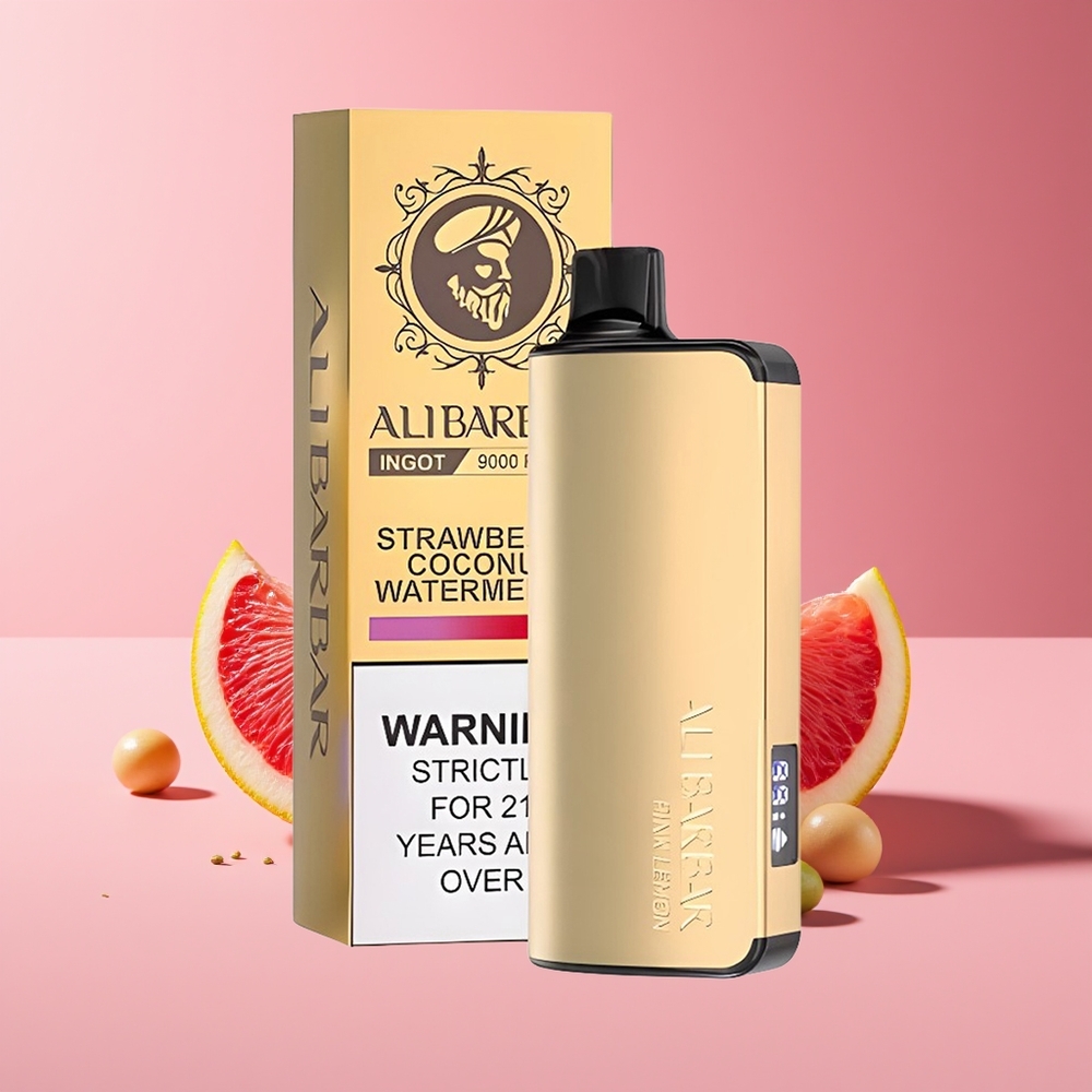 Alibarbar Ingot 9000 Puffs 22ml LED Disposable Vape Pink Lemon