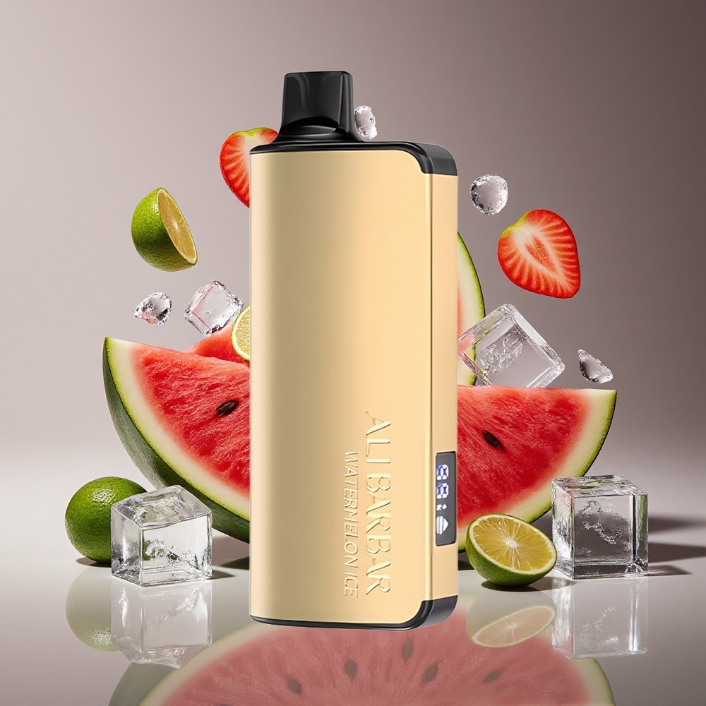 Alibarbar Ingot 9000 Puffs 22ml LED Watermelon Ice Disposable Vape