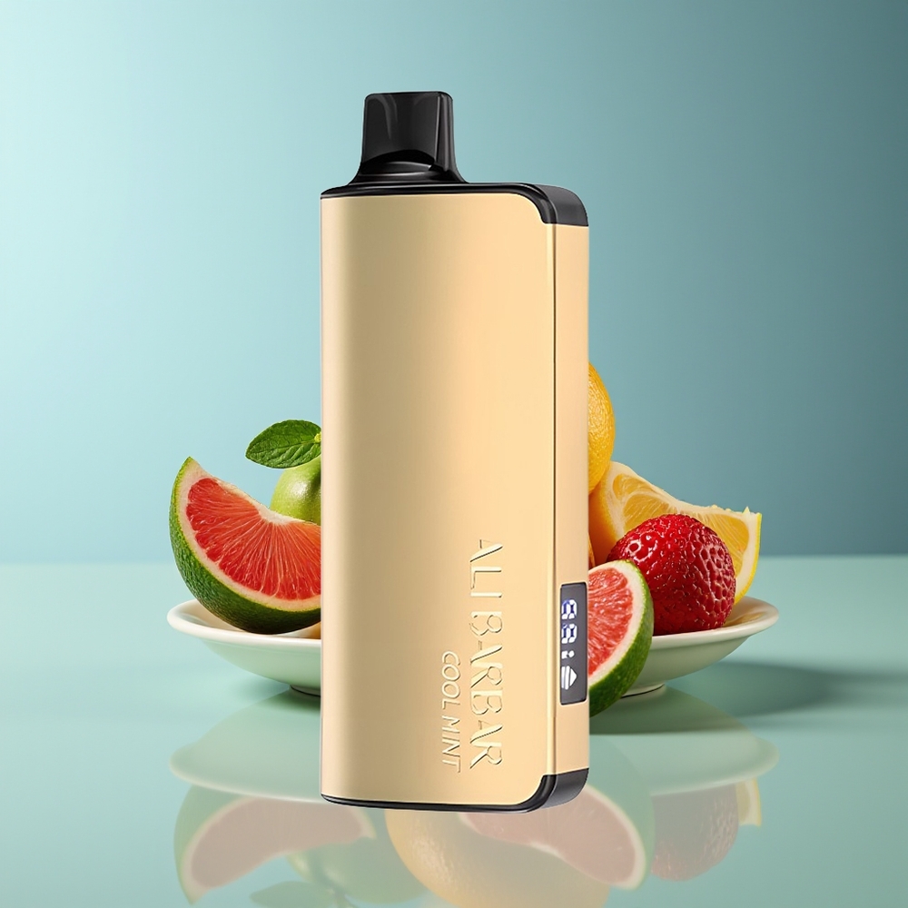 Alibarbar Ingot 9000 Puffs Disposable Vape Cool Mint LED Display 22ml 2350mAh