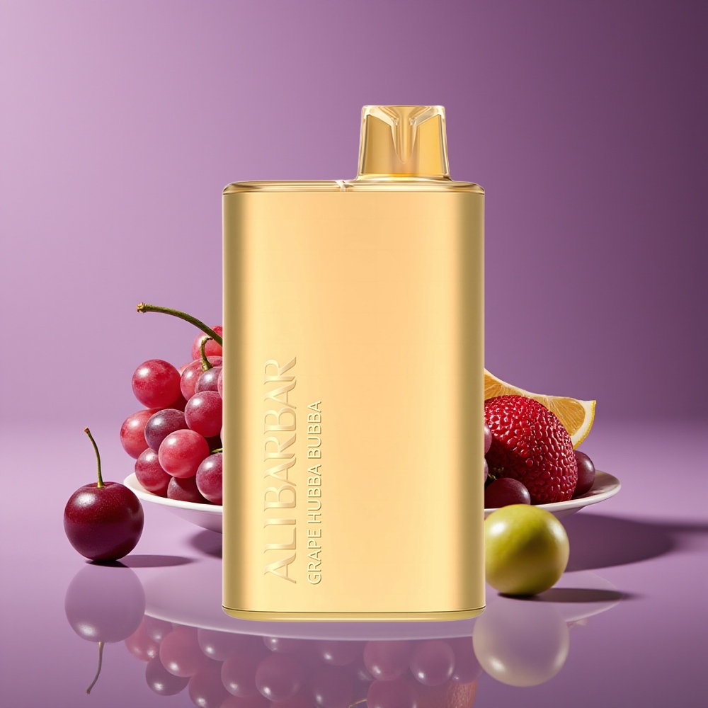 Alibarbar Rich 8000 Puffs Disposable Vape Grape Hubba Bubba 20ml 2000mAh 11Ohm