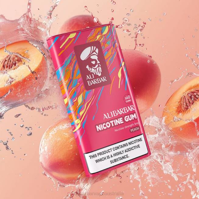 Alibarbar Vapes Melbourne TV8N102 Peach - Alibarbar Nicotine Gum