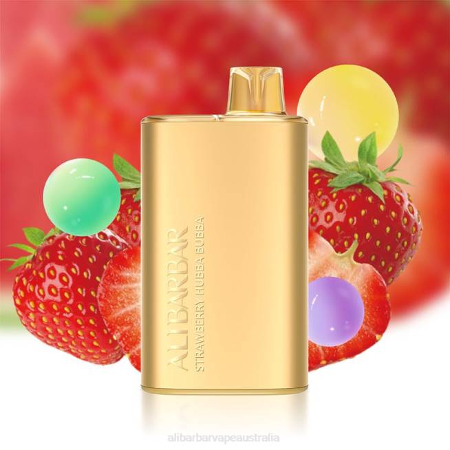 Alibarbar Vapes Melbourne TV8N12 Strawberry Hubba Bubba - Alibarbar Rich 8000 Disposable Vape