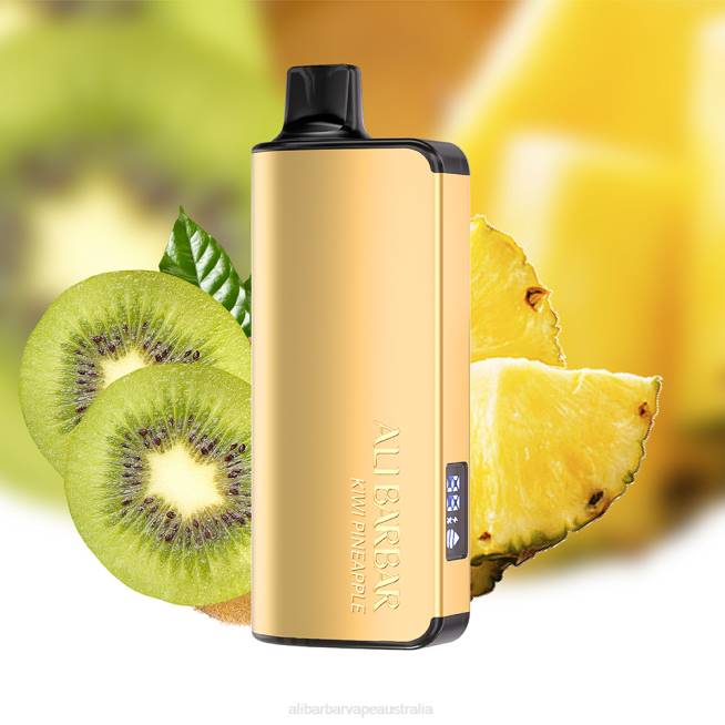 Alibarbar Vapes Melbourne TV8N21 Kiwi Pineapple - Alibarbar Ingot 9000 Disposable Vape
