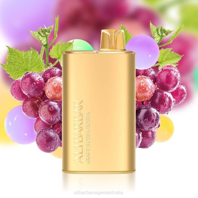 Alibarbar Vapes Melbourne TV8N6 Grape Hubba Bubba - Alibarbar Rich 8000 Disposable Vape