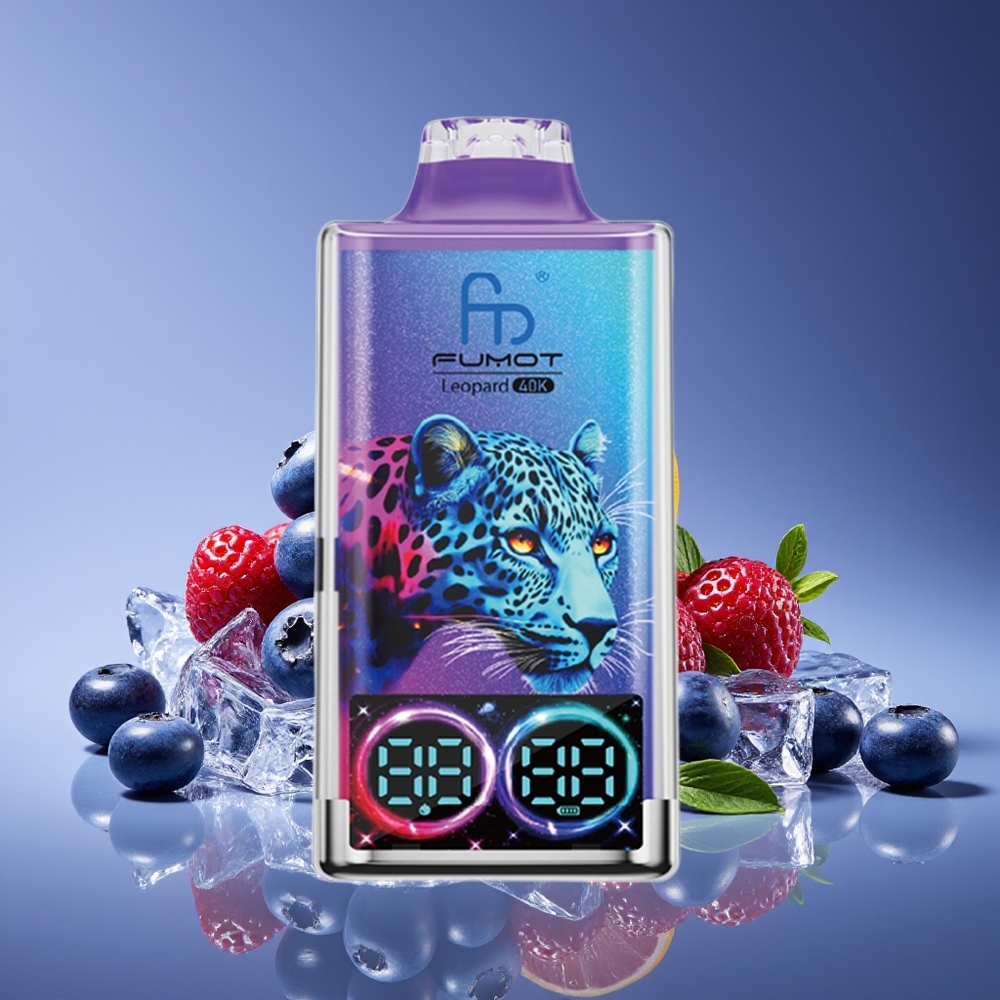 Fumot Leopard 40K Puffs Dual Mesh 700mAh Type-C Blueberry On Ice Disposable Vape