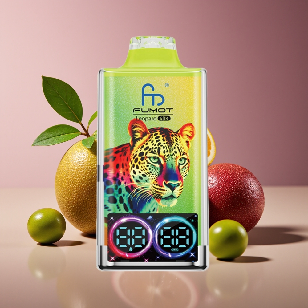 Fumot Leopard 40K Puffs Dual Mesh 700mAh Type-C Kiwi Passion Fruit Guava Disposable Vape