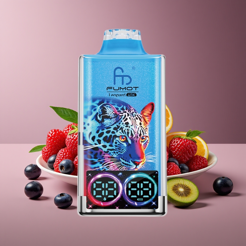 Fumot Leopard 40K Puffs Dual Mesh 700mAh Type-C Mixed Berries Disposable Vape
