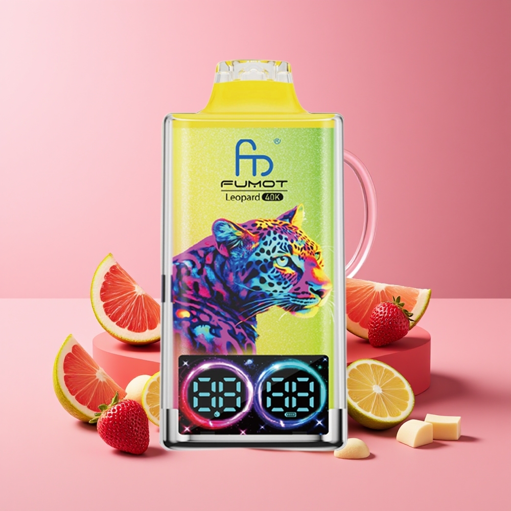 Fumot Leopard 40K Puffs Dual Mesh 700mAh Type-C Pink Lemonade Disposable Vape