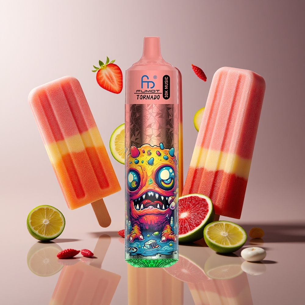 Fumot RandM Tornado 30000 Puffs 30mL 2/5 600mAh Rechargeable Disposable Vape Popsicles