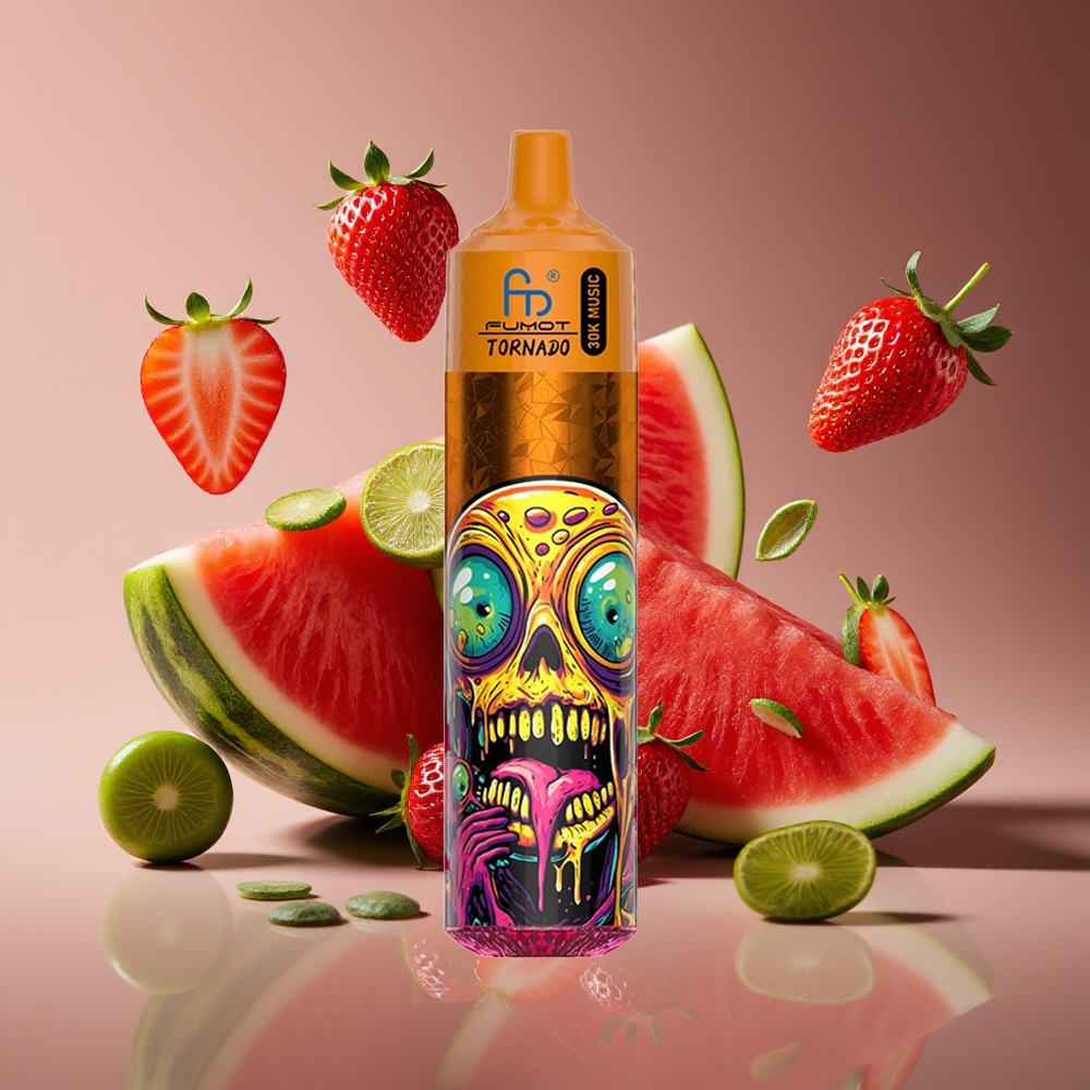 Fumot RandM Tornado 30000 Puffs 30mL 5 600mAh Strawberry Watermelon Disposable Vape