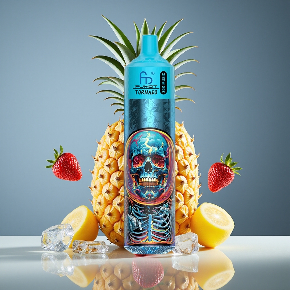 Fumot RandM Tornado 30000 Puffs 30mL 5 Mesh Pineapple Ice Disposable Vape