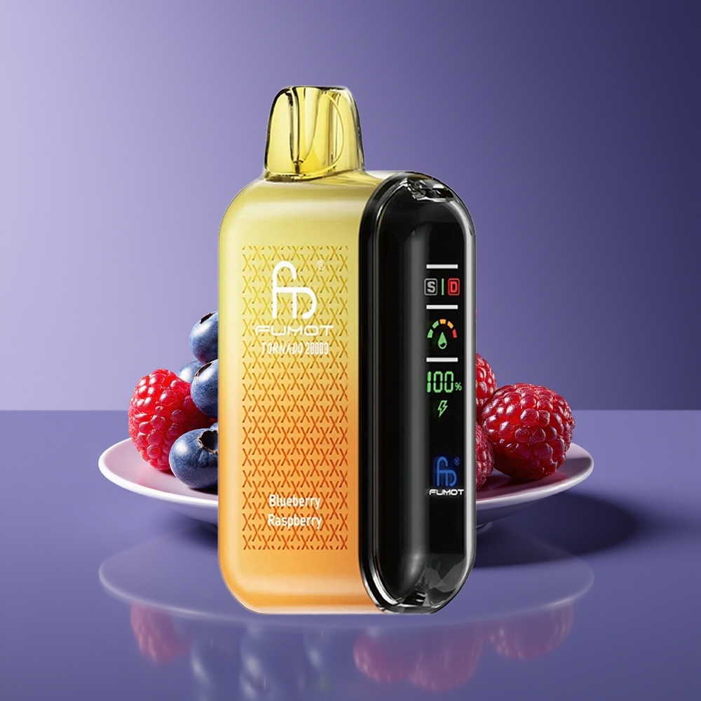 Fumot Tornado 20000 Puffs Dual Mesh 20ml Rechargeable Blueberry Raspberry