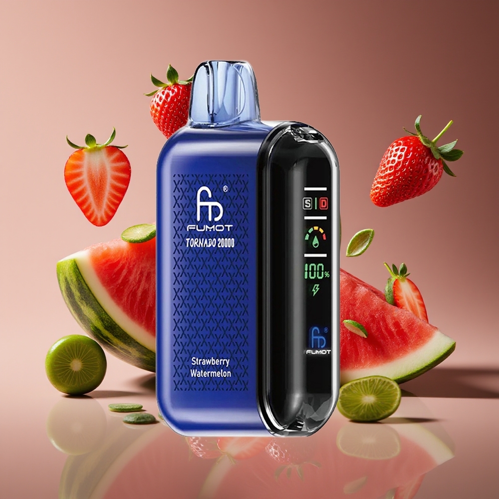 Fumot Tornado 20000 Puffs Dual Mesh 20ml Strawberry Watermelon Disposable Vape