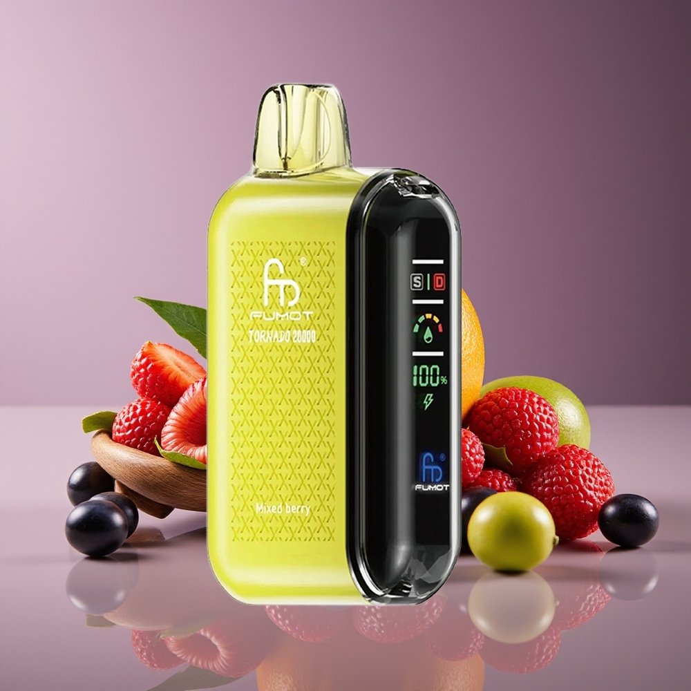 Fumot Tornado 20000 Puffs Dual Mesh Airflow Mixed Berry Disposable Vape