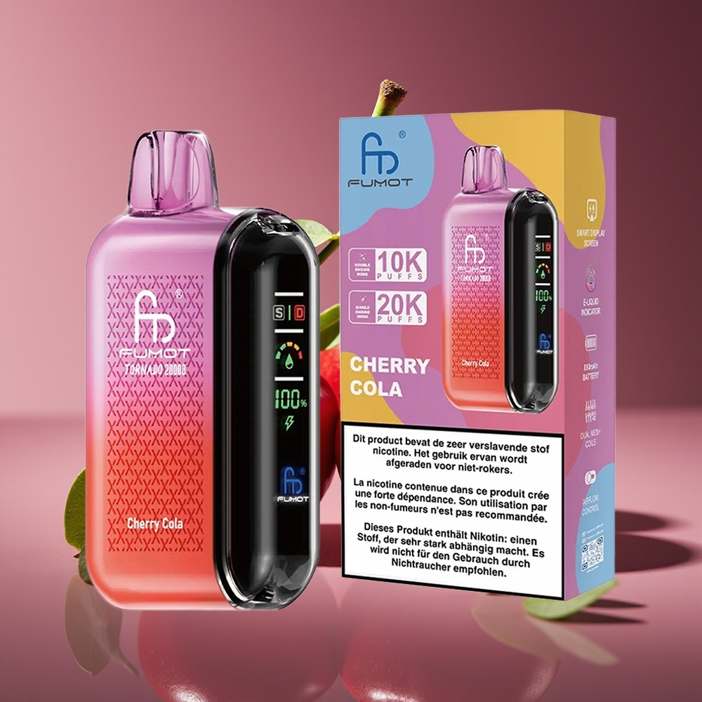 Fumot Tornado 20000 Puffs Dual Mesh Cherry Cola Disposable Vape