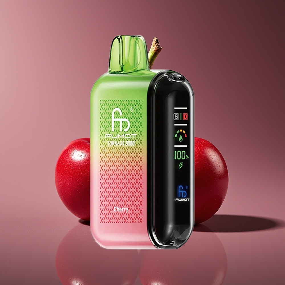 Fumot Tornado 20000 Puffs Dual Mesh Rechargeable Cherry Disposable Vape