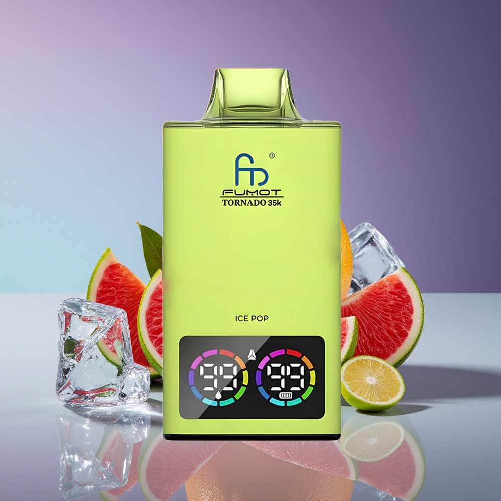 Fumot Tornado 35K Disposable Vape Ice Pop - Dual Mesh 15ml E-Juice 700mAh USB-C