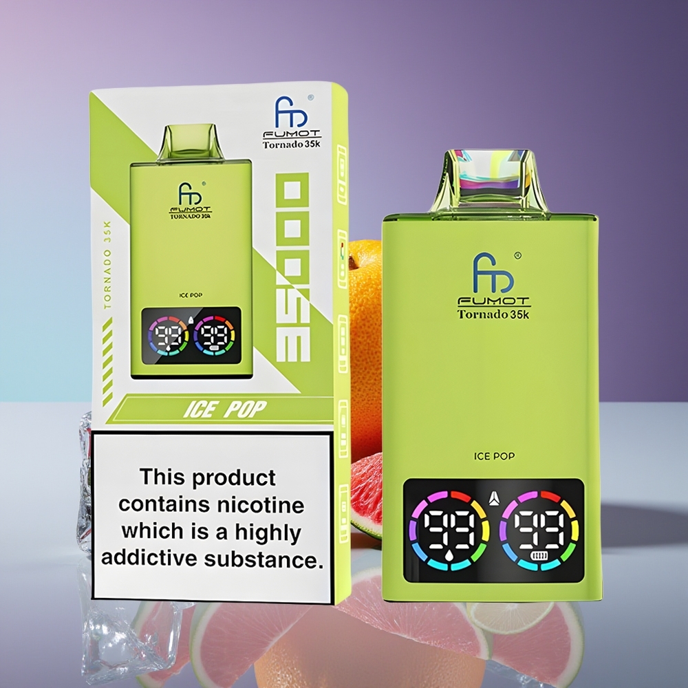 Fumot Tornado 35K Disposable Vape Ice Pop - Dual Mesh 15ml E-Juice 700mAh USB-C