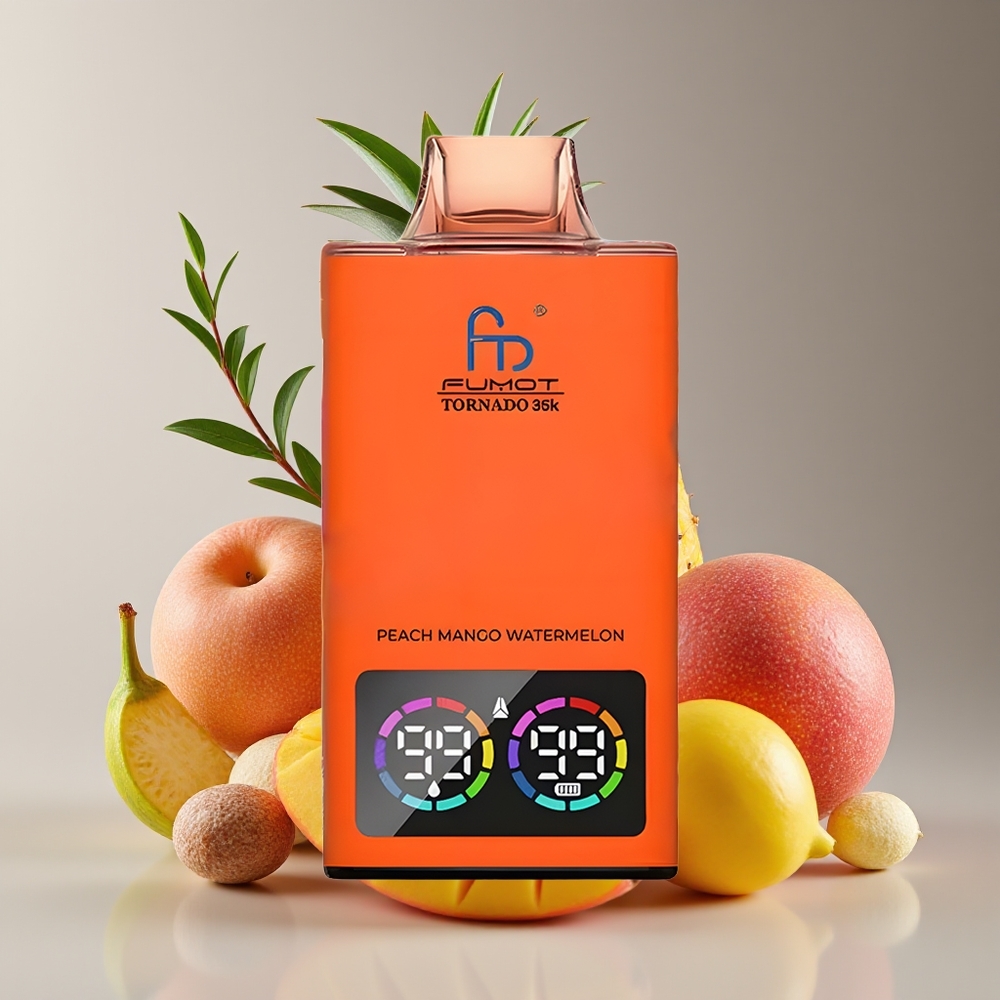 Fumot Tornado 35K Dual Mesh RGB 15ml Peachy Mango Pineapple Disposable Vape