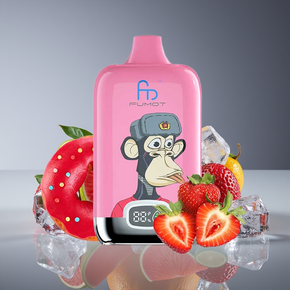 Fumot Tornado Digital Box 12000 Puffs 20ml Mesh 550mAh Type-C MTL Lush Ice Disposable Vape