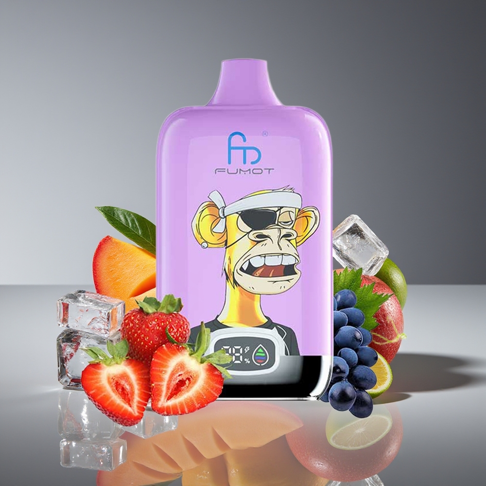 Fumot Tornado Digital Box 12000 Puffs Mesh Rechargeable Mango On Ice Disposable Vape